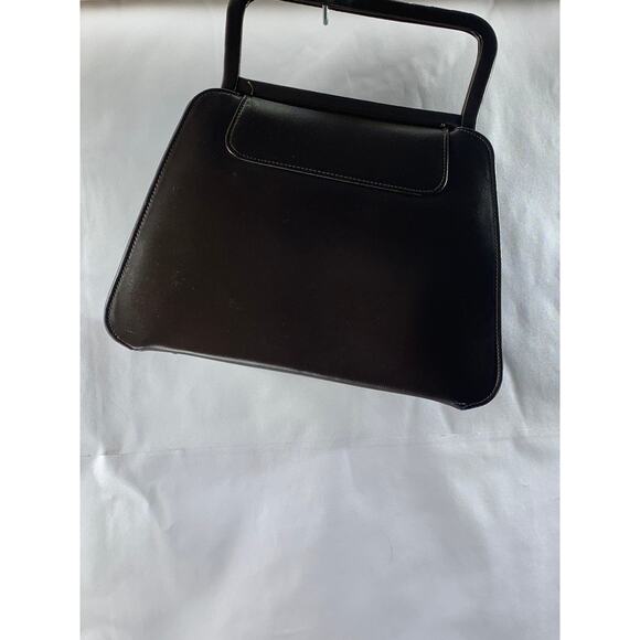 LOU TAYLOR MIAMI Women's Dark Brown Vintage 60's Faux Leather Handbag - Picture 2 of 12